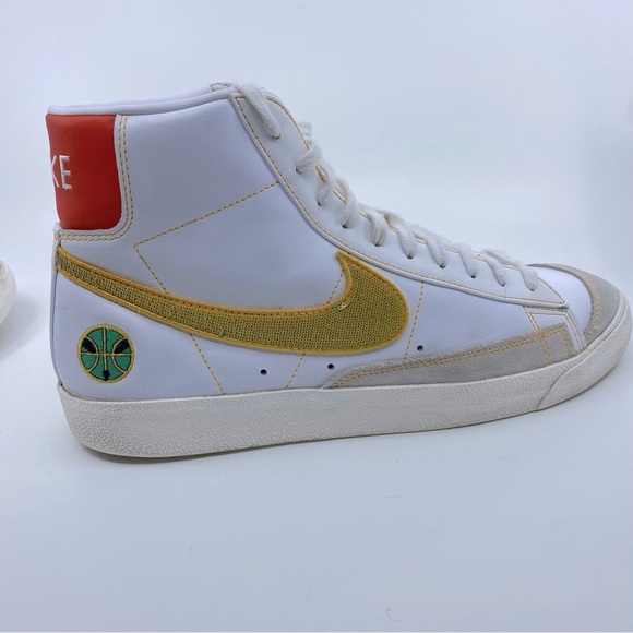 Nike Blazer Mid 77 Rayguns Color White/Green/Yellow SZ 11.5 Flip Flop Swoosh - Picture 7 of 12